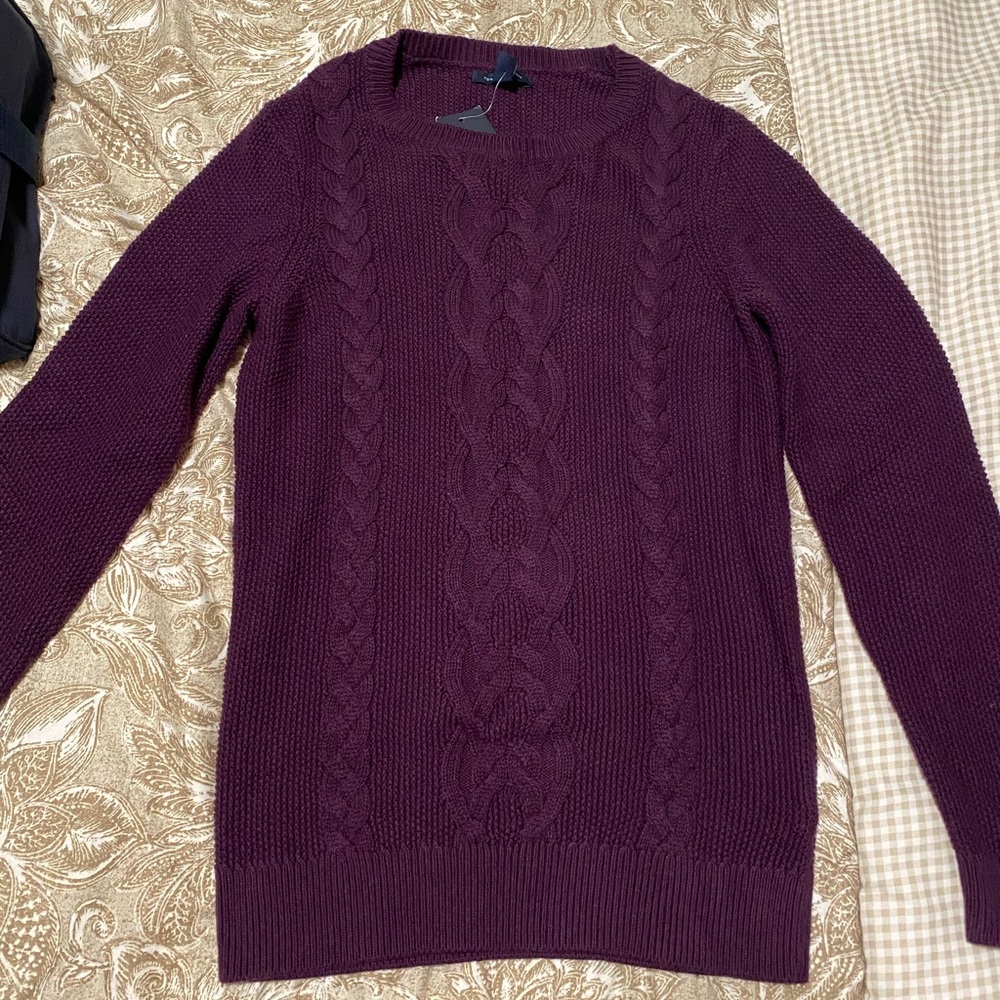 Tommy Hilfiger purple knit sweater